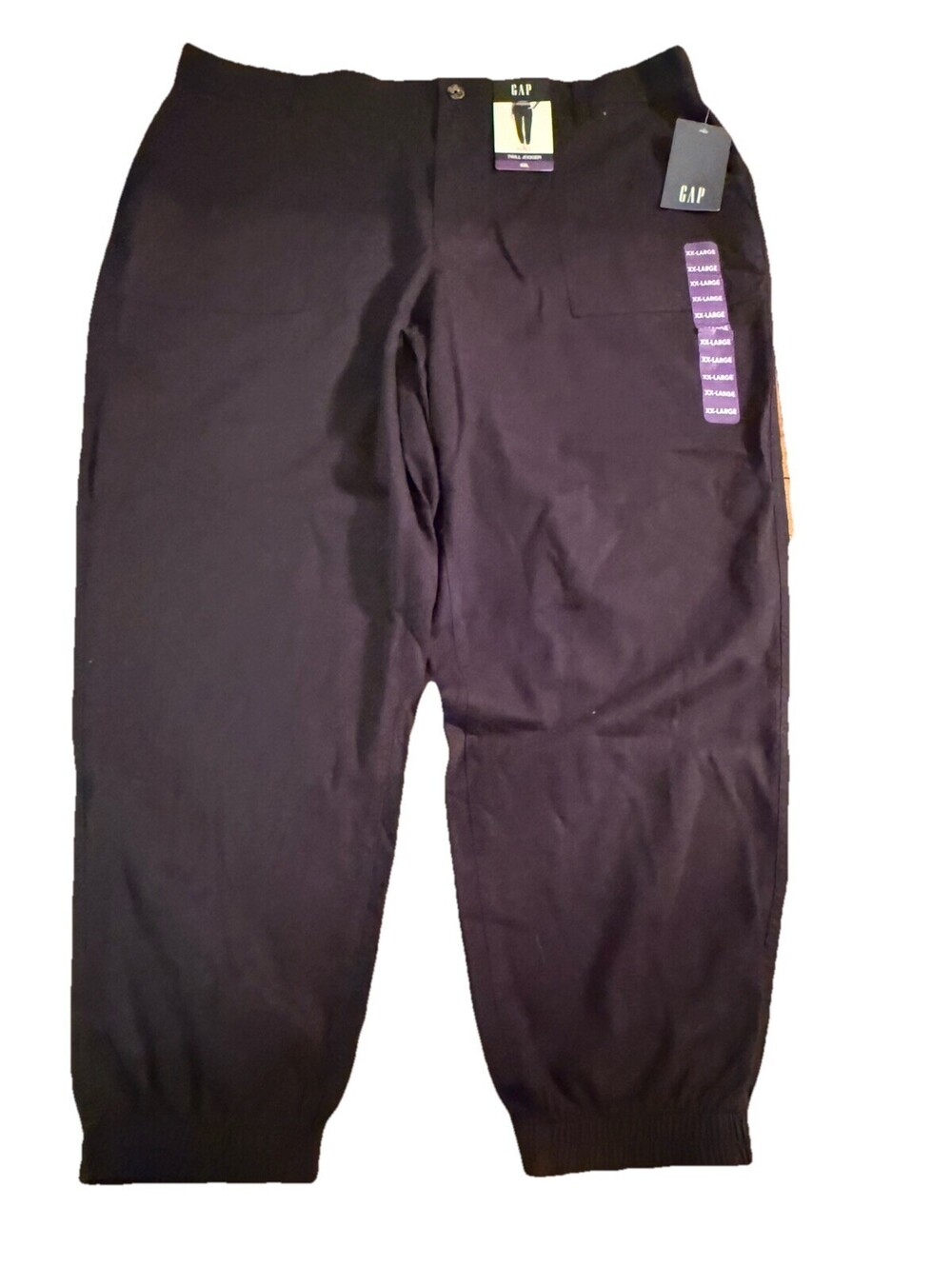 Gap Ladies Twill Jogger Size XXL True Black New With Tags Retail $69.95